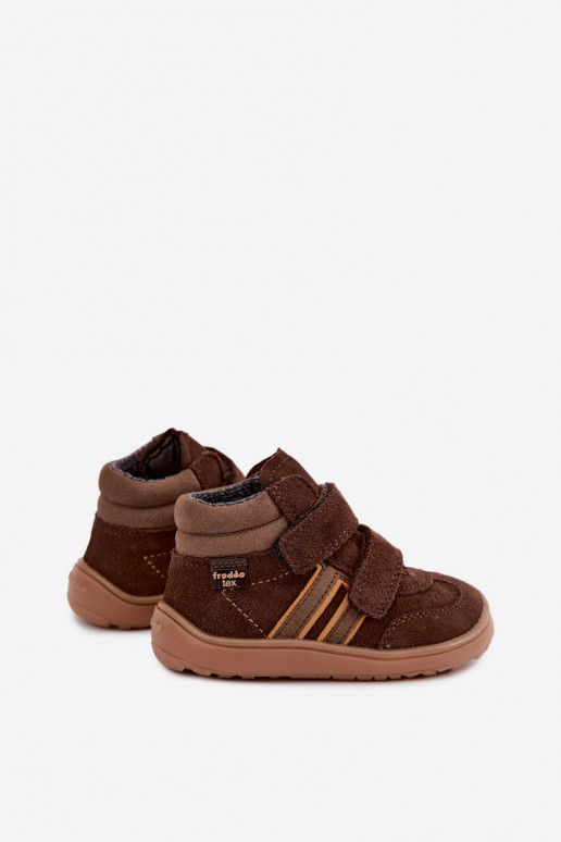 Laste kunstnahast jalatsid Barefoot FRODDO G3110285-3 pruunid