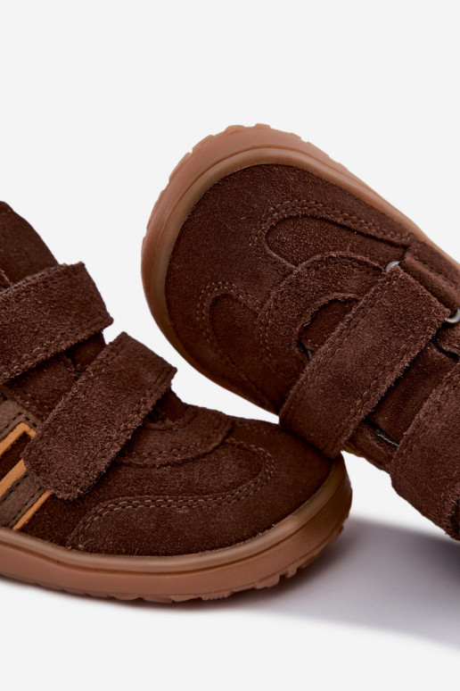 Laste kunstnahast jalatsid Barefoot FRODDO G3110285-3 pruunid