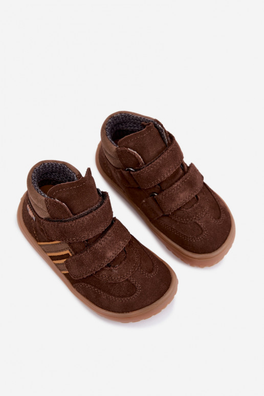 Laste kunstnahast jalatsid Barefoot FRODDO G3110285-3 pruunid