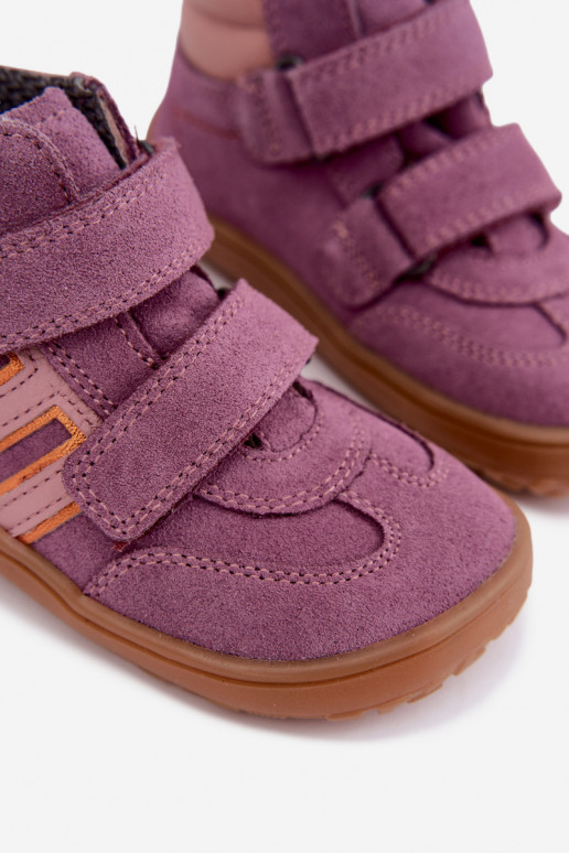 Laste kunstnahast jalatsid Barefoot FRODDO G3110285-12 lillad