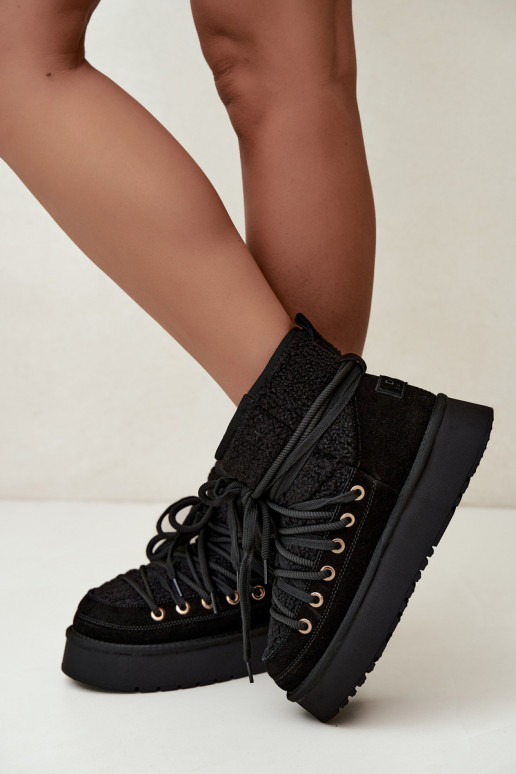 Tehisnahast lumesaapad karusnaha D&A GR62-6021 mustad