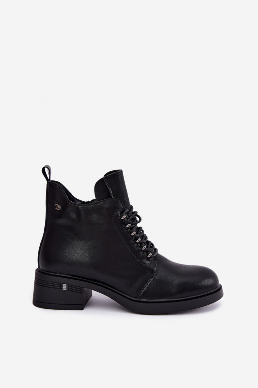 Tehisnaha soojendusega ankle boots Klocke T.Sokolski Z26-288 mustad