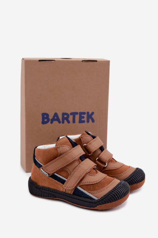 Pruunid nahast laste kingad Bartek 8631673