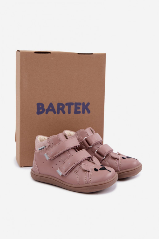 Roosad nahast Barefoot laste kingad Bartek 8631985