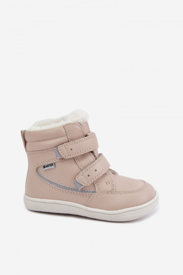 Nahk laste lumesaapad Barefoot Bartek 8401454 liivavärvi