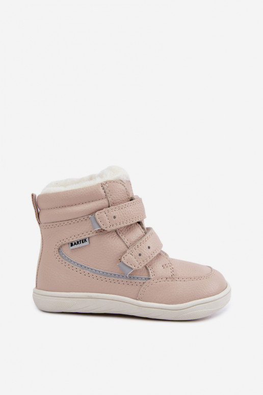 Nahk laste lumesaapad Barefoot Bartek 8401454 liivavärvi