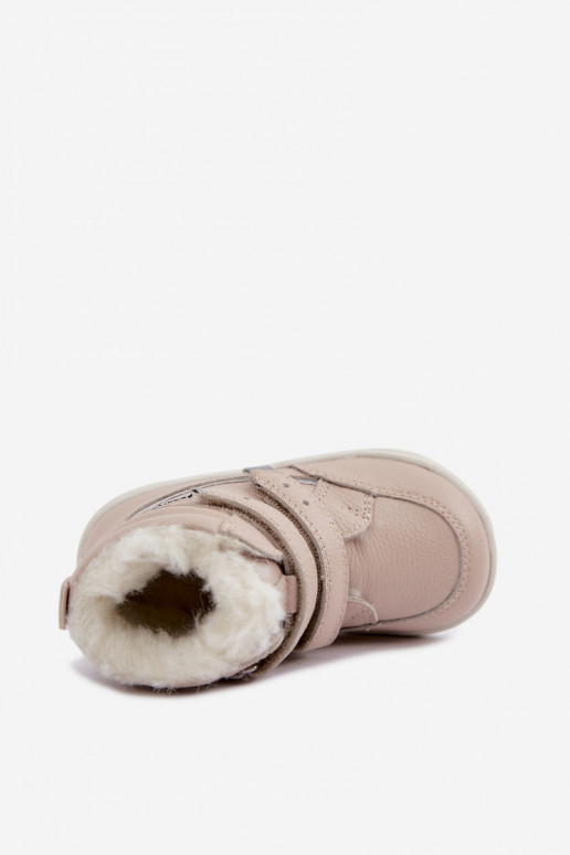 Nahk laste lumesaapad Barefoot Bartek 8401454 liivavärvi