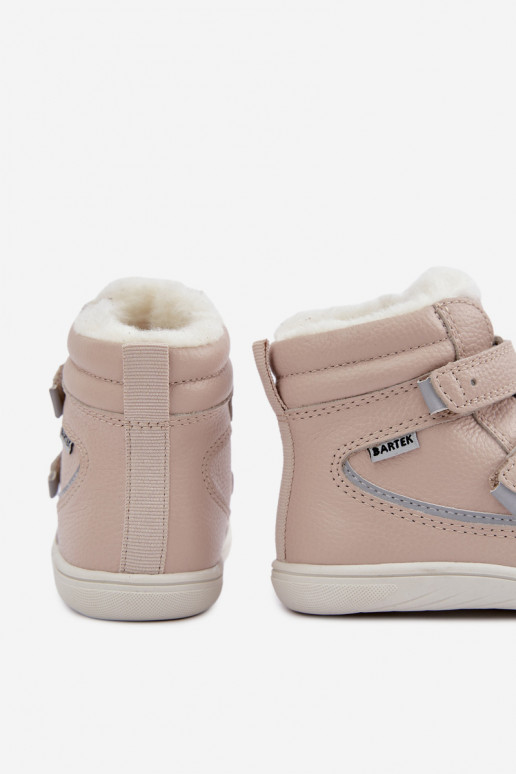 Nahk laste lumesaapad Barefoot Bartek 8401454 liivavärvi