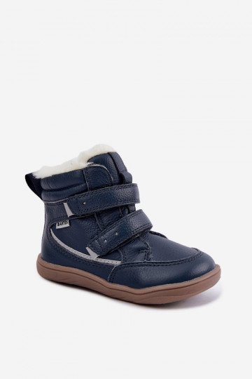 Nahk laste lumesaapad Barefoot Bartek 8401456 tumesinises