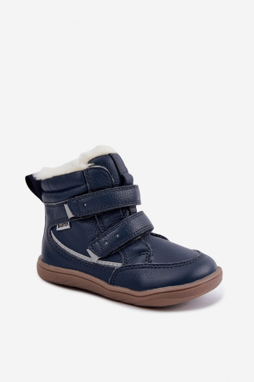 Nahk laste lumesaapad Barefoot Bartek 8401456 tumesinises