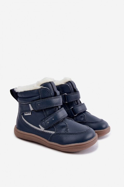 Nahk laste lumesaapad Barefoot Bartek 8401456 tumesinises