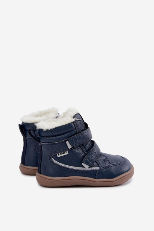 Nahk laste lumesaapad Barefoot Bartek 8401456 tumesinises