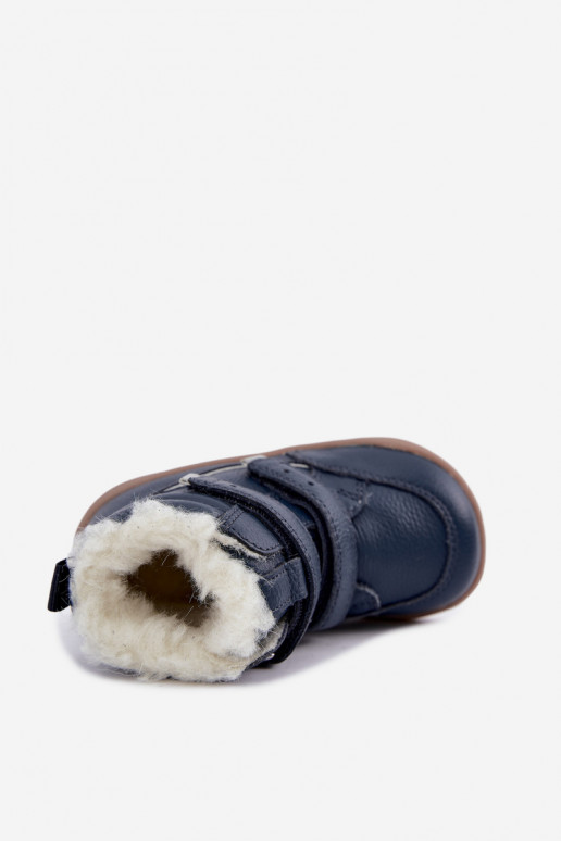 Nahk laste lumesaapad Barefoot Bartek 8401456 tumesinises