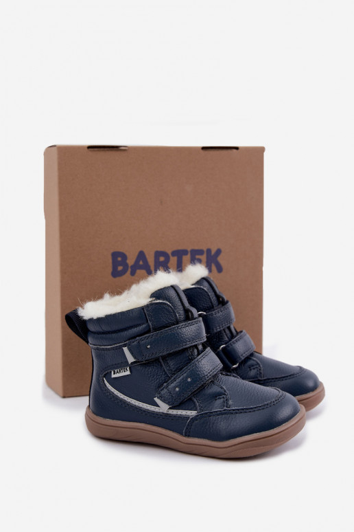 Nahk laste lumesaapad Barefoot Bartek 8401456 tumesinises