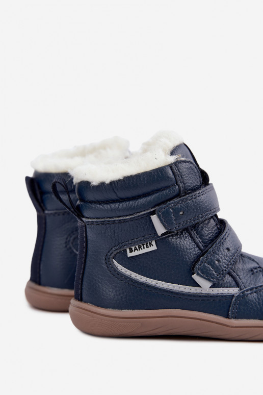 Nahk laste lumesaapad Barefoot Bartek 8401456 tumesinises