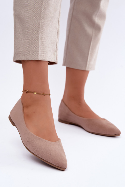 faux suede ballerinad liivavärvi Lelisa