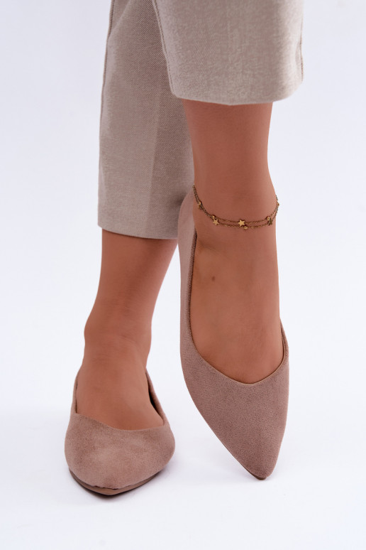 faux suede ballerinad liivavärvi Lelisa