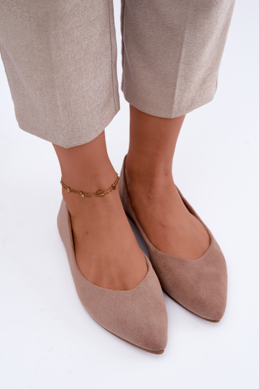 faux suede ballerinad liivavärvi Lelisa