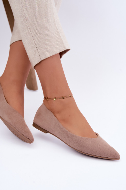 faux suede ballerinad liivavärvi Lelisa