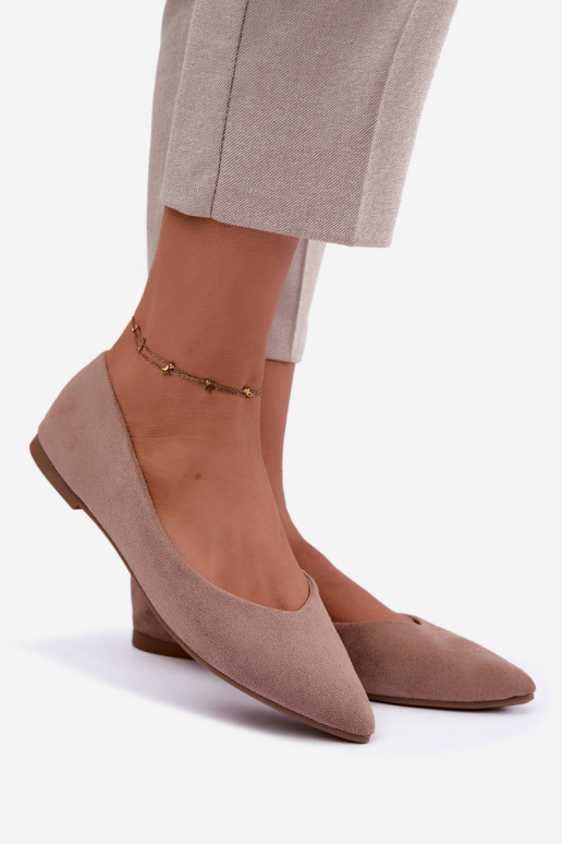 faux suede ballerinad liivavärvi Lelisa