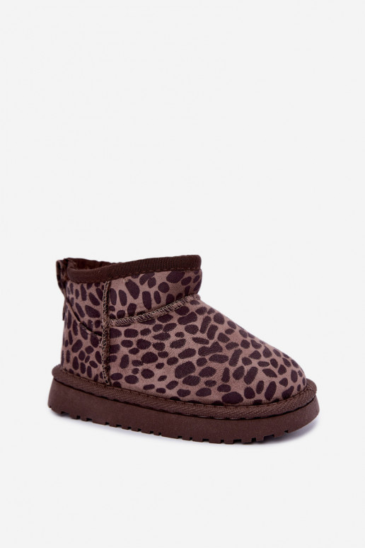 Laste talvesaapad leopardimustriga Snoelle