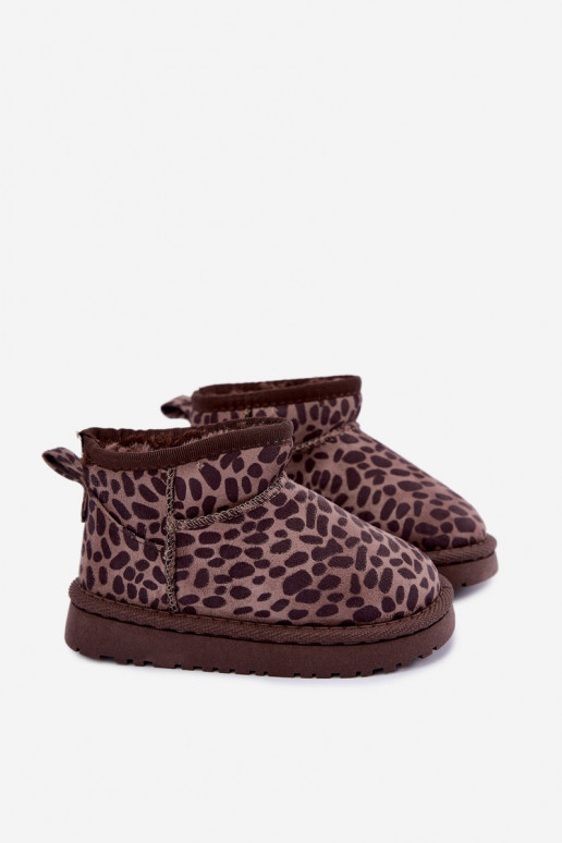 Laste talvesaapad leopardimustriga Snoelle