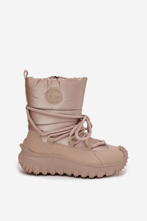 Bežid ja kuldne talvesaapad platvormiga Lee Cooper LCJ-25-12-3663