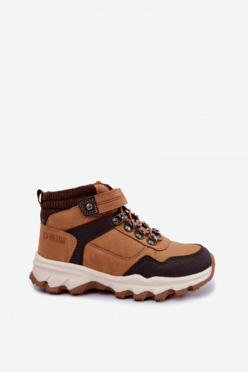 Pruunid sooja laste saapad Velcro'ga Big Star UU374005 2