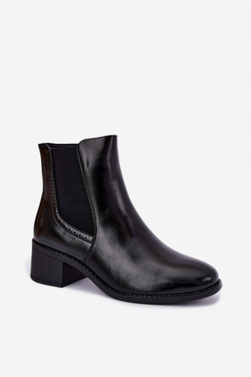 Stiilsed naiste ankle saapad musta värvi Dalmora