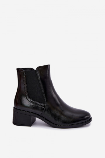 Stiilsed naiste ankle saapad musta värvi Dalmora 2