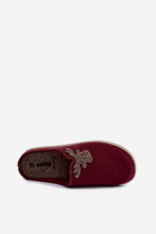 Naiste sussid koos põtradega Inblu CS000049 burgundia