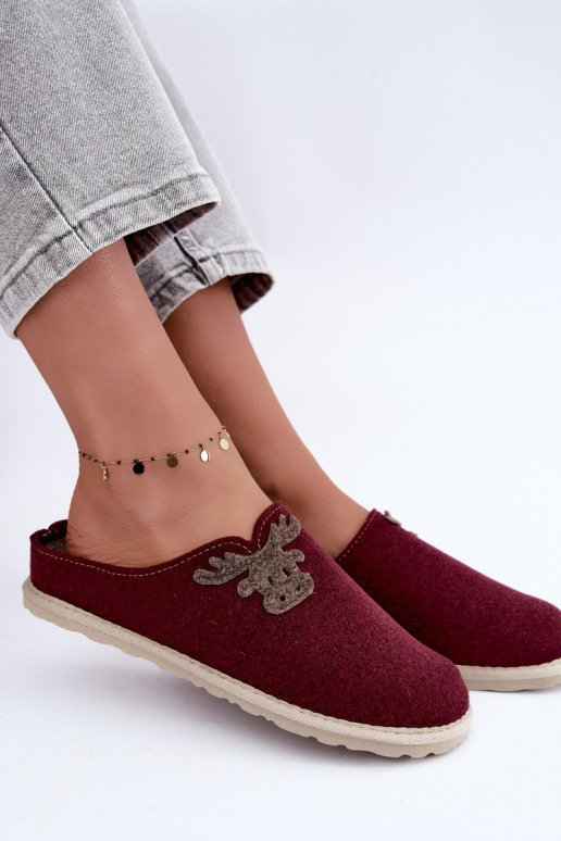 Naiste sussid koos põtradega Inblu CS000049 burgundia