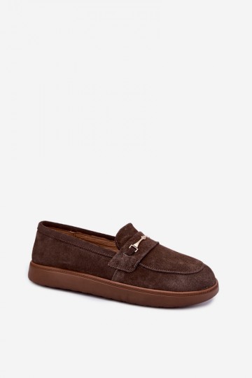 mokasiinid pruunist kunstsuede'ist Zazoo