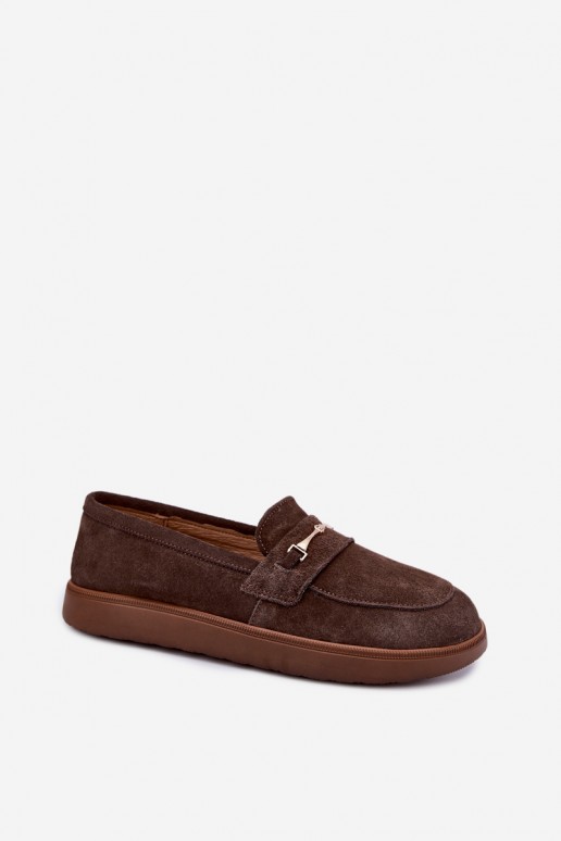 mokasiinid pruunist kunstsuede'ist Zazoo