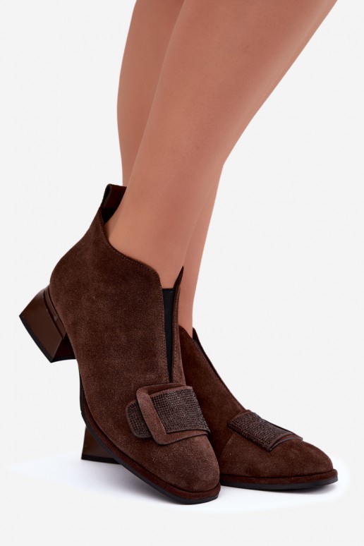 faux suede isoleeritud saapad Klocke Artiker 59C0106 pruunis