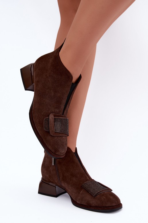 faux suede isoleeritud saapad Klocke Artiker 59C0106 pruunis