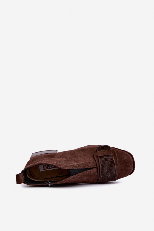 faux suede isoleeritud saapad Klocke Artiker 59C0106 pruunis