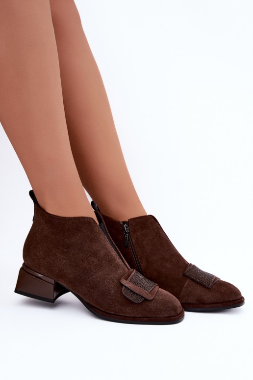 faux suede isoleeritud saapad Klocke Artiker 59C0106 pruunis