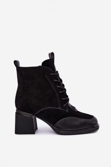 nööriga isoleeritud pahkluu saapad faux suede Artiker 59C0116 mustas 2