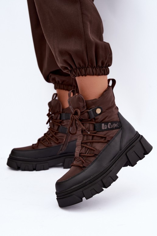 naiste talve saapad Lee Cooper LCJ-26-01-4631 pruunis