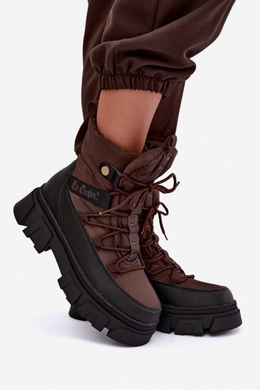naiste talve saapad Lee Cooper LCJ-26-01-4631 pruunis
