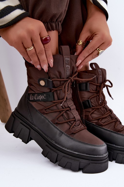 naiste talve saapad Lee Cooper LCJ-26-01-4631 pruunis