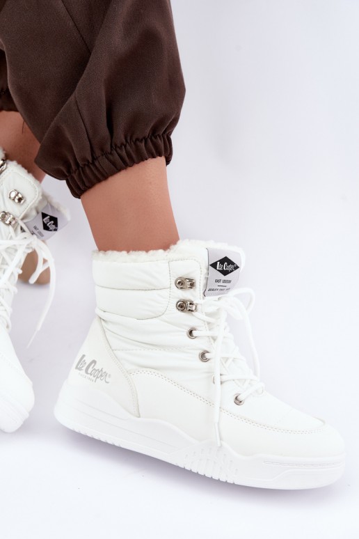 nööriga talve saapad Lee Cooper LCJ-44-4563 valges