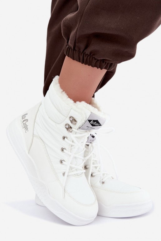 nööriga talve saapad Lee Cooper LCJ-44-4563 valges