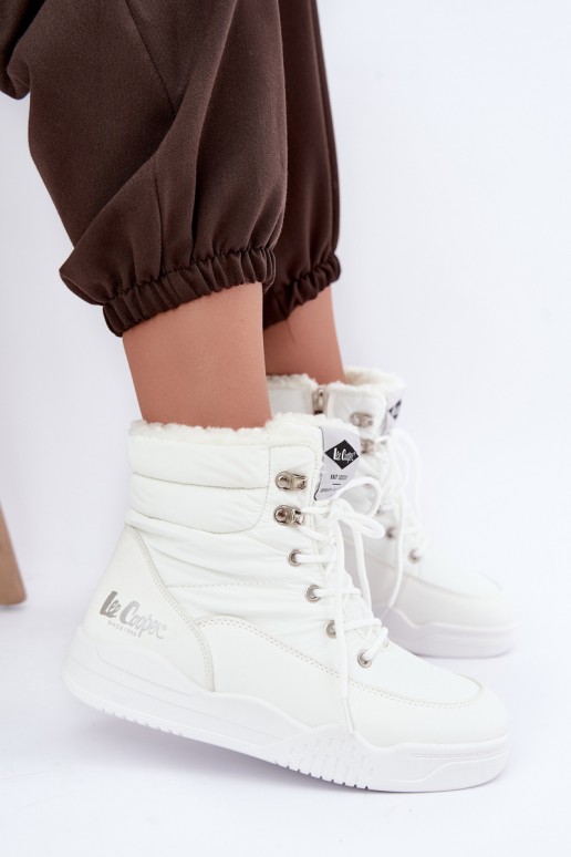 nööriga talve saapad Lee Cooper LCJ-44-4563 valges