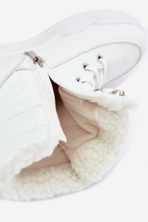 nööriga talve saapad Lee Cooper LCJ-44-4563 valges