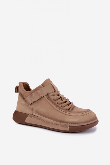 soojad ankle-kingad looduslikust nahast Lee Cooper LCJ-26-19-4603 khaki värv