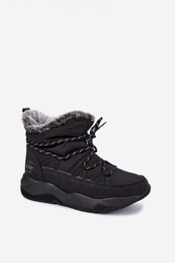 libisev lumeeneboots stiilsete detailidega Lee Cooper LCJ-24-03-3063 mustas värv