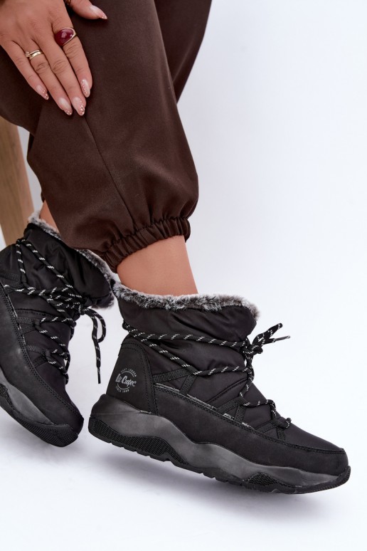 libisev lumeeneboots stiilsete detailidega Lee Cooper LCJ-24-03-3063 mustas värv