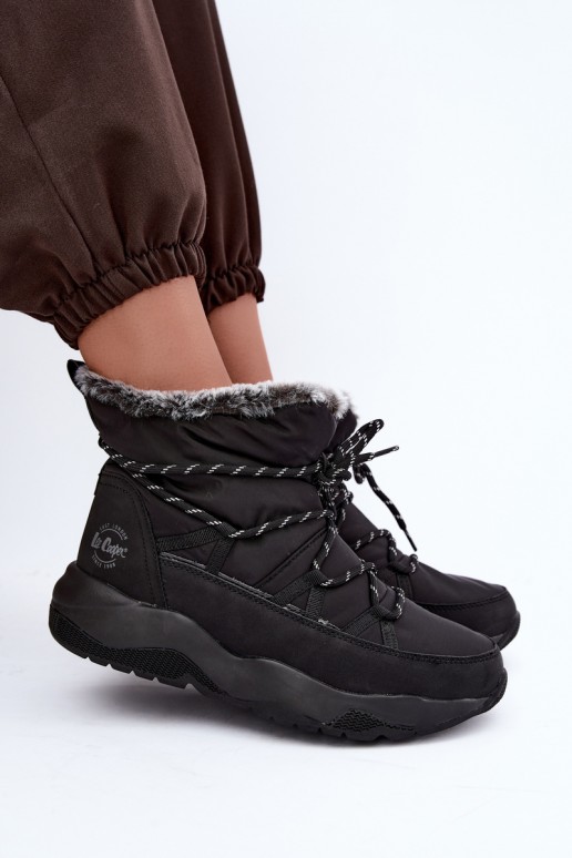 libisev lumeeneboots stiilsete detailidega Lee Cooper LCJ-24-03-3063 mustas värv